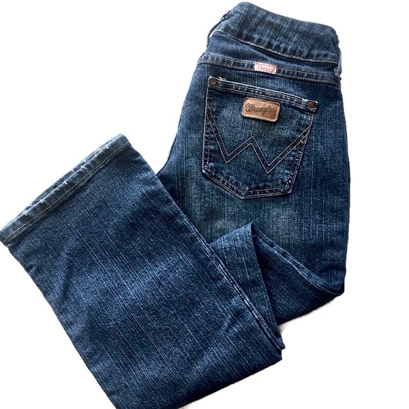 wrangler patch jeans